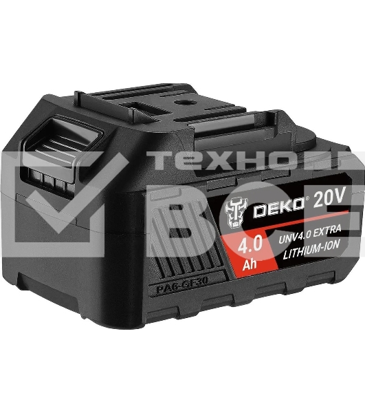 Батарея аккумуляторная Deko UNV4.0 EXTRA 20В, 4.0Ач, Li-Ion 063-4496
