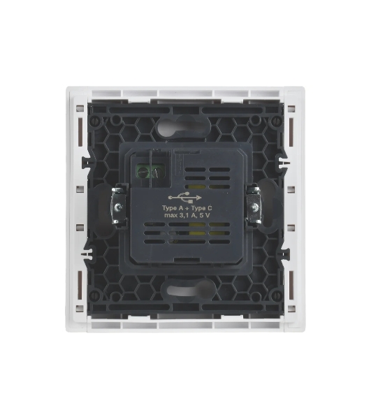 Розетка IEK FORTE&PIANO FP250 USB A+C 3,1А белый