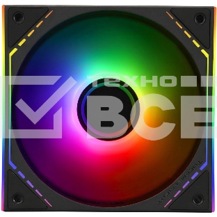 Кулер для корпуса Thermalright TL-M12-S (120x124x25mm, 4-pin PWM, ARGB, 47.6CFM, 23.2dBA, 1500RPM, Black)