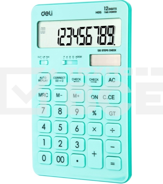 Калькулятор настольный Deli Touch EM01531 голубой 12-разр.