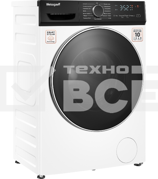 Стиральная машина Weissgauff WM 4627 Touch Inverter Steam Белый, загрузка фронтальная 7 кг, 1200 об/мин., класс: А+++