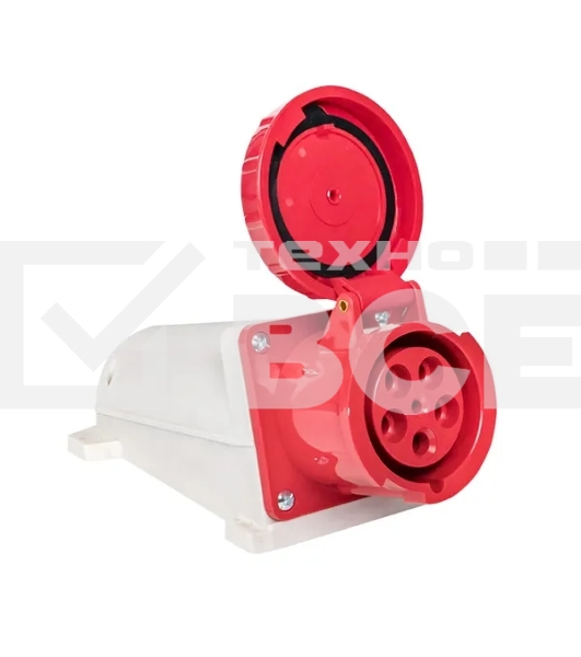 Розетка стационарная наружная EKF 135 ps-135-63-380 63А 380В 3P+РЕ+N IP67