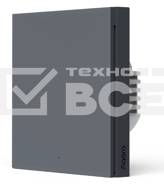 Выключатель одноклавишный Aqara Smart Wall Switch H1 EU (WS-EUK03 graphite)