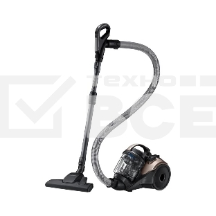 Пылесос Samsung VC15K4169HD/EV золотой/черный, 390/1500 Вт, уборка сухая, пылесборник контейнер 1.3 л