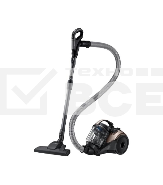 Пылесос Samsung VC15K4169HD/EV золотой/черный, 390/1500 Вт, уборка сухая, пылесборник контейнер 1.3 л