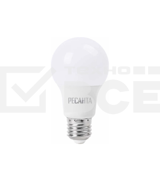 Лампа светодиодная Ресанта LL-R-A65-15W-230-3K-E27 груша, 15 Вт, тепл., Е27