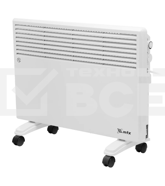 Конвектор MTX CH-1500, белый, 1500 Вт, 20 м2, термостат