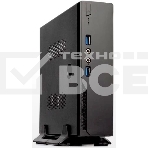 Компьютерный корпус с внешним блоком питания 120Вт. Сase Foxline mITX 120W ext., DC-converter, 2xUSB 3.0, 1x40ммFan, Black, VESA, powercord, фото 1