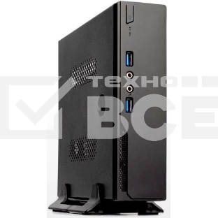 Компьютерный корпус с внешним блоком питания 120Вт. Сase Foxline mITX 120W ext., DC-converter, 2xUSB 3.0, 1x40ммFan, Black, VESA, powercord