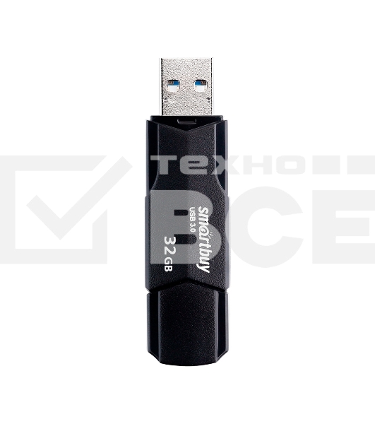 Флешка USB SmartBuy R/W (SB32 GbCLU-K3) UFD 3.0/3.1 032 Gb,CLUE черный