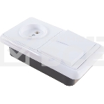 Блок Кунцево Бэлла БКВР-038 (2-кл. выкл. + розетка) 5827, фото2