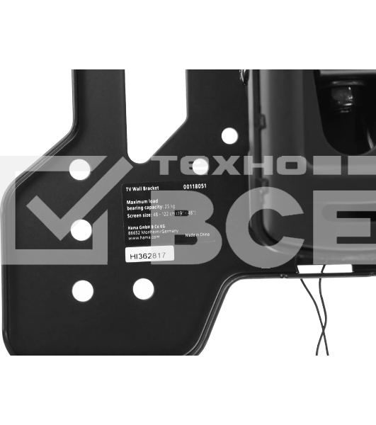 Кронштейн для телевизора Hama TILT TV Premium черный, 19'-48', макс. 25 кг, настенный