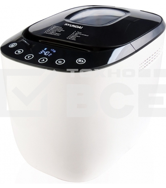 Хлебопечка Hyundai HYBM-P0613 550 Вт, белый/черный