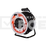 Удлинитель силовой Ресанта СУ-3х2,5КГ-50/3 (61/118/10) 2x1.0 кв.мм 4 розет. 40 м ПВС катушка серый, фото 1