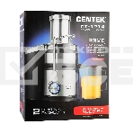 Соковыжималка Centek CT-1214 стальной/чёрный, центробежная, 1500 Вт, 1100 мл, механическое, фото2
