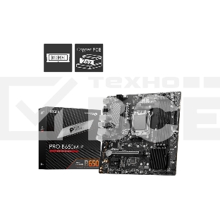 Материнская плата MSI PRO B650M-P, AM5, AMD B650, 4xDDR5, 4xSATA, 2xM.2, 1xPCI-E 4.0 x16, 2xPCI-E 4.0 x1, 1xHDMI, 1xDP, 1xVGA, 1x2.5Gb LAN, 2xUSB 3.2 Gen 1, 2xUSB 3.2 Gen 2, 3x3.5 мм, 7.1, Micro-ATX