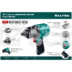 Гайковерт KRAFTOOL PW-900 ударный пневматический , 1/2