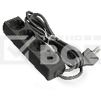 Удлинитель ExeGate ECE-4-3B (EX285813RUS), черный, 3 м, Евровилка с заземлением, 4 евророзетки с заземлением, 2200 Вт, фото 1