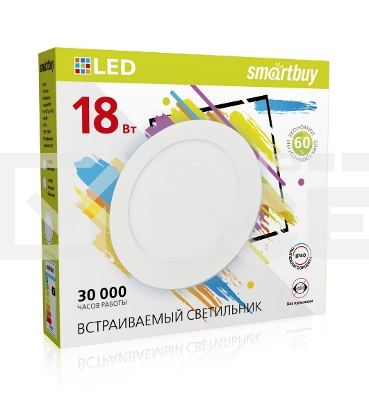 Встраиваемый светильник Smartbuy (SBL-DL-18-4K) 18w/4000K