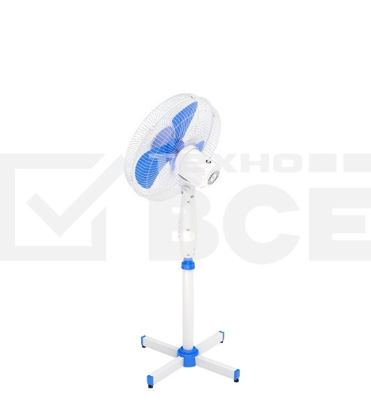 Вентилятор напольный Maxvi FS1645 white-blue