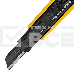 Нож Denzel 9 мм, сменное лезвие, SK4, алюминиевый корпус, торцевой зажим, фото4