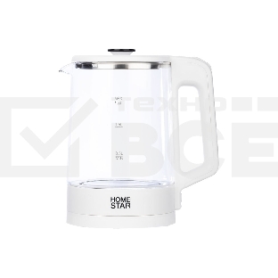 Чайник Homestar HS-1008 (1,8 л), стекло, белый