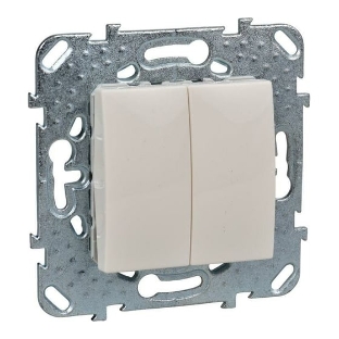 Выключатель Schneider-electric MGU5.211.25ZD UNICA 2-клавишный, сх. 5, бежевый