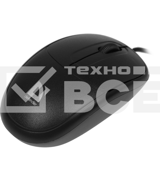 Мышь проводная Defender Datum MS-980 черный, 1000 dpi, USB, кнопки - 3