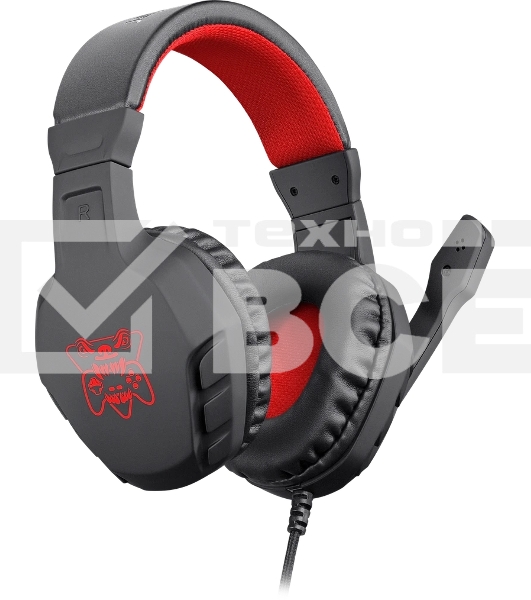 Гарнитура Defender Cujo чёрный/красный, проводная