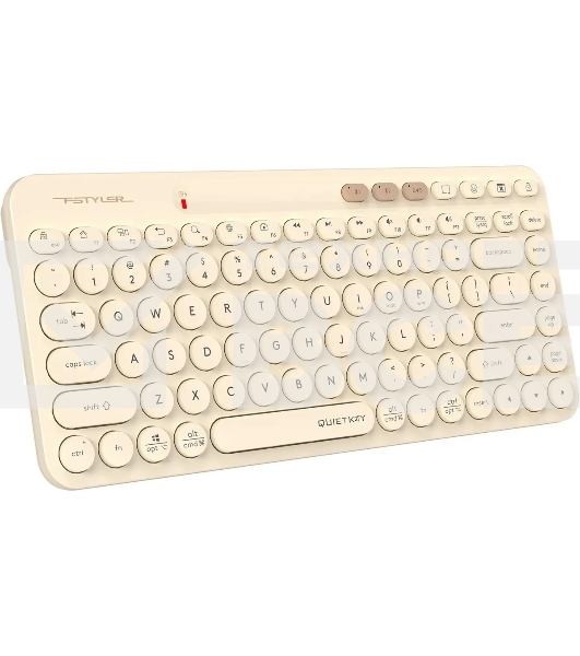 Клавиатура A4Tech Fstyler FBK36C AS беспроводная, USB, Bluetooth/Радиоканал, бежевый