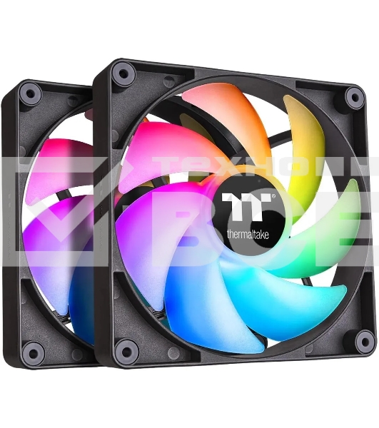 Вентилятор Thermaltake CT140 ARGB 140x140x25mm черный 4-pin 30.5dB Ret (CL-F150-PL14SW-A)