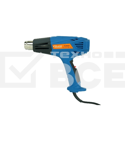 Фен технический Sturm HG2020P 2000 Вт, 450/600C, 250/500л/мин, 4 насадки