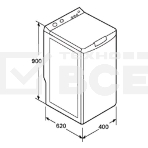 Стиральная машина Whirlpool TDLR 55130S EU/N белая, загрузка вертикальная, 5.5кг, 1200 об/мин., класс: A, фото2