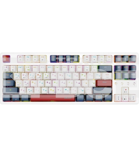 Клавиатура Acer OKR302 (ZL.KBDEE.016) беспроводная, USB, Bluetooth/Радиоканал, белый
