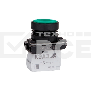 Кнопка управления КМЕ4111м 1но+1нз IP40 цилиндр зел. КЭАЗ 248242