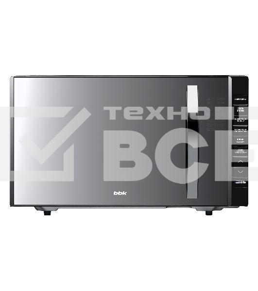 Микроволновая печь BBK 23MWG-850T/B-M черный, 23 л, 800 Вт, кнопки