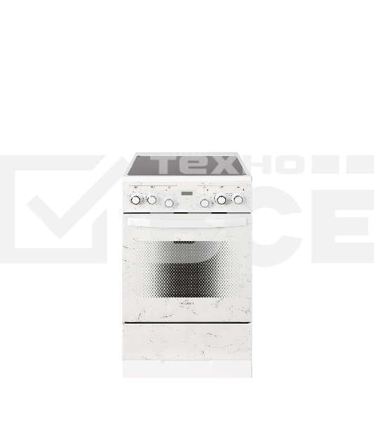 Плита электрическая Gefest ЭП Н Д 5560-03 0042 белый/мрамор, конфорок 4 электрических, духовка 55 л, 50 см x 85 см x 58.5 см