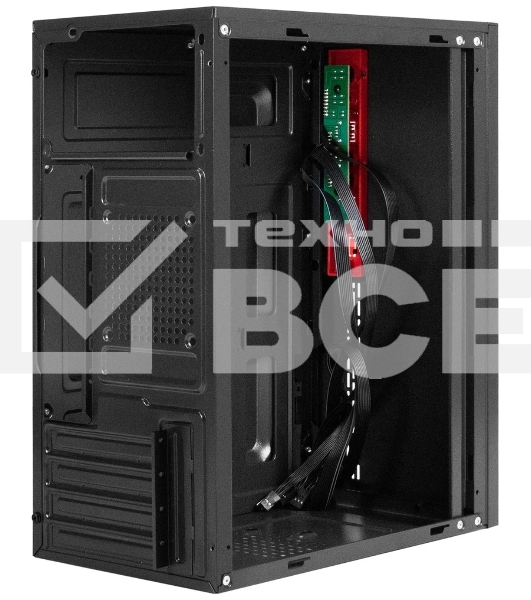 Компьютерный корпус Minitower ExeGate EX299408RUS BAA-403-AA500 (mATX, БП AA500 с вент. 8см, 2*USB, HD Audio, черный)