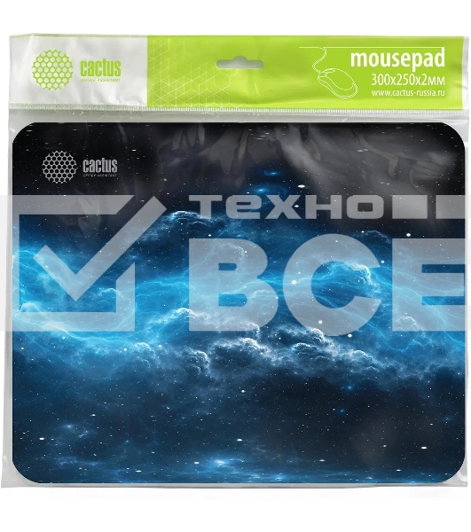Коврик для мыши Cactus Space Clouds 300x250x2мм (CS-MPC-P05M)