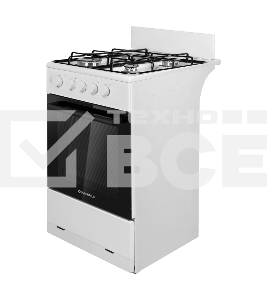 Плита газовая Maunfeld MGC50GEW08 белый, конфорок 4 шт, духовка 59 л, 50 см x 88 см x 65 см