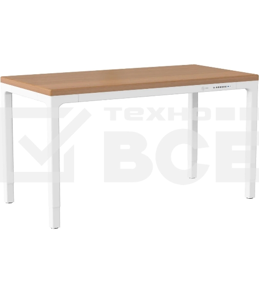 Стол для компьютера Cactus CS-ET-WWD столешница МДФ, белый дуб молочный каркас белый