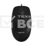Мышь проводная Logitech B100 черный, 1000 dpi, USB, кнопки - 3, фото28