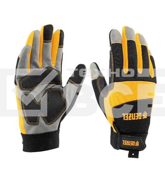 Перчатки универсальные Denzel усиленные, размер 9