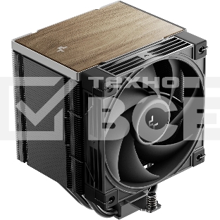 Кулер для процессора DEEPCOOL AK500 G2 LGA1851/1700/1200/115X/AM5/AM4 (9шт/кор, TDP 240W, PWM, Fan 120мм, 5 тепл. трубок, Copper Base, Wood-grain top cover, черный) RET (R-AK500G2-BKNNMN-GJD)