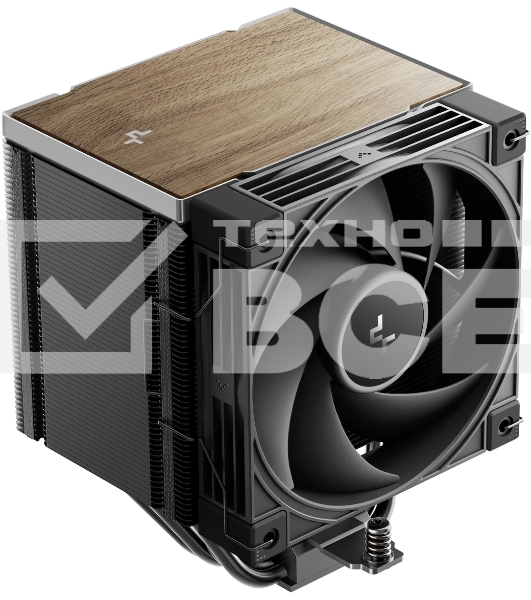 Кулер для процессора DEEPCOOL AK500 G2 LGA1851/1700/1200/115X/AM5/AM4 (9шт/кор, TDP 240W, PWM, Fan 120мм, 5 тепл. трубок, Copper Base, Wood-grain top cover, черный) RET (R-AK500G2-BKNNMN-GJD)