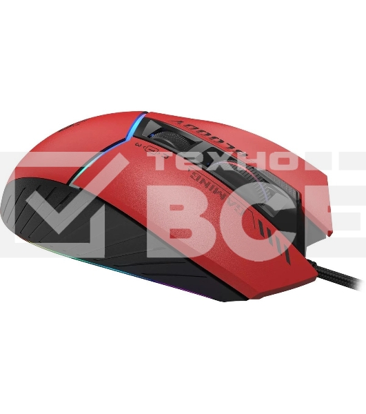 Мышь проводная A4Tech Bloody W95 Max Sports красный/черный оптическая (12000dpi) USB (10but)