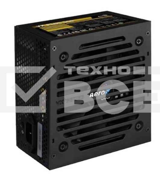 Блок питания FORMULA V LINE (AEROCOOL) 550W VX PLUS 550 (ATX, 20+4 pin, PCI-E 6+2P, 3xMolex, 3xSATA, 120мм fan, RTL) (VX PLUS 550 (F))