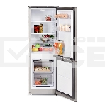 Холодильник Бирюса C418 серебристый металлопласт двухкамерный 125/55л морозилка снизу, фото4