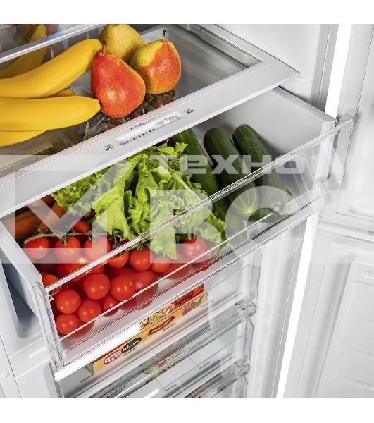 Холодильник Maunfeld MFF185SFW белый двухкамерный 213/104л морозилка снизу