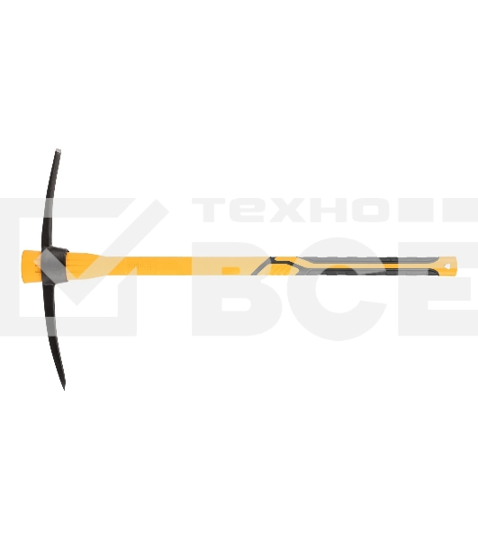 Кирка Denzel 1500 г, узкая, фиберглассовая обрезиненная рукоятка 900 мм